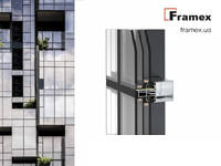 Новинка від Framex: технологія структурного фасадного скління Framex 50, що розширює можливості класичної фасадної системи стійок та ригелів