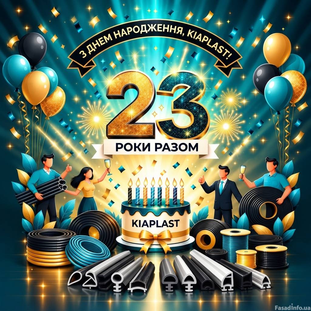 Сьогодні TM KIAplast виповнюється 23 роки!
