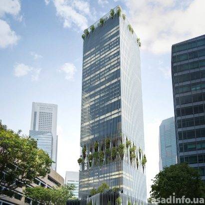 Строительство небоскреба с двойным зеленым оазисом